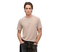 Superdry Micro Logo Short Sleeve T-shirt Beige L Men