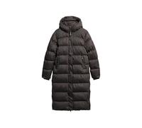 Superdry for woman. W5011738A Long quilted microfiber jacket black (M), Casual, Recycled Polister, Sustainable