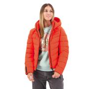 Women's Superdry Hooded Microfiber Puffer Rouge S