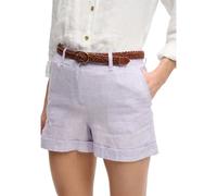 Women's linen shorts Superdry Violet 26