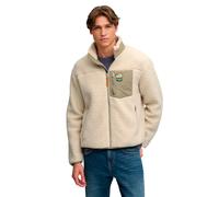 Superdry & Co Mountain Fleece Jacket, beige, size 2XL
