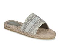 Superdry Mules / Casual Shoes Mules Compensées Style Espadrille En Toile in Beige 5