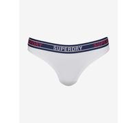 Superdry Multi Logo Stripe Panty White Navy Blue Red - L