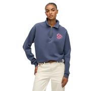 Superdry Neon Collared Half Zip Sweater Blue XL Women