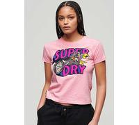 Superdry Neon Motor Graphic Print T-Shirt Neon