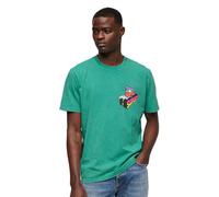 Superdry Neon Travel Chest Loose Short Sleeve T-shirt Green 2XL Men