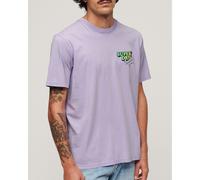 Superdry Neon Travel Chest Loose Short Sleeve T-shirt Purple L Men