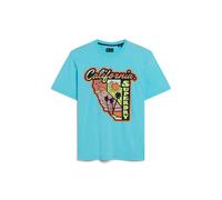 Superdry Neon Travel Graphic Loose Short Sleeve T-shirt Blue S Men