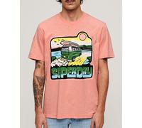 Superdry Neon Travel Graphic Loose Short Sleeve T-shirt Orange 3XL Men