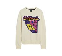 Superdry Neon Travel Loose Sweatshirt Beige S Men