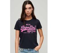 Superdry Neon Vl Graphic Fitted Short Sleeve T-shirt Green S Women