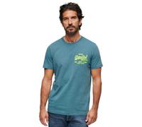 Superdry Neon Vl Short Sleeve T-shirt Blue S Men