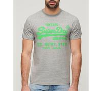 Superdry Neon Vl Short Sleeve T-shirt Grey L Men