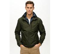 Superdry Non Hooded Logo Windbreaker Jacket, Green, Size M, Men Green