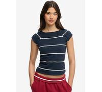 Women's off-the-shoulder T-shirt Superdry Athletic Bleu XS