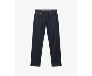 Superdry Organic Cotton Vintage Slim Straight Jeans Rinse Blue