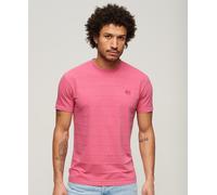 Superdry Organic Cotton Vintage Texture T-Shirt Pink Relaxed Fit Mens Tee