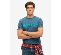 Superdry Original Classic Core Logo T-Shirt - Blue, Blue, Size Xl, Men Blue