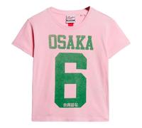 Women's T-shirt Superdry Osaka 6 Kiss Print Rose XS
