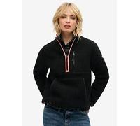 Superdry Outdoor Half Zip Fleece, Black, Size 12, Women Black