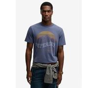 Superdry Outdoors Mountain Relaxed T-Shirt, Navy, Size S, Men Navy