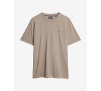 Superdry Overdyed Logo short sleeve beige t-shirt. - S