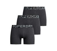 Superdry Men's BOXER TRIPLE PACK Boxer Shorts, Raven Black Marl,