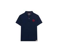 Superdry Pique Monogram Polo M1110465A Darkest Navy/Red M