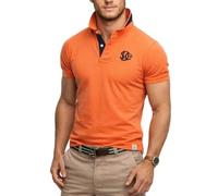 Superdry Pique Monogram Polo M1110465A Denver Orange/Darkest Navy XL