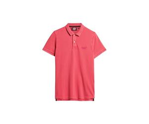 Superdry Polo Plain Sweatshirt for Men, Raspberry Pink, M