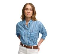 Women's long-sleeved poplin shirt Superdry Bleu XS