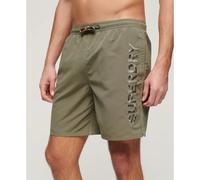 Superdry Premium Embroidered 17´´ Swimming Shorts Green S Men