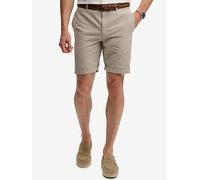 Superdry Premium Textured Chino Shorts, Beige, Size 36, Men Beige