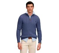 Superdry Preppy Cotton Cable Half Zip Sweater
