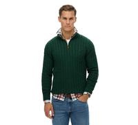 Superdry Preppy Cotton Cable Half Zip Sweater