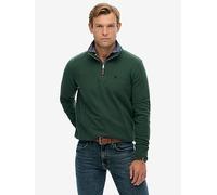 Superdry Preppy Half Zip Henley, Green, Size Xl, Men Green