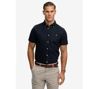 Superdry Preppy Oxford Short Sleeve Shirt, Navy, Size Xl, Men Navy