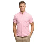 Superdry Preppy Oxford Short Sleeve Shirt Pink M Men