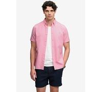 Superdry Preppy Oxford Short Sleeve Shirt, Pink, Size Xl, Men Pink