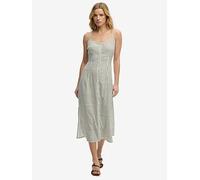 Superdry Print Button Down Cami Midi Dress, White, Size 8, Women White