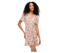 Superdry Printed Mini Wrap Short Sleeve Short Dress