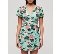 Superdry Printed Wrap Short Sleeve Short Dress