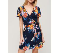 Superdry Printed Wrap Short Sleeve Short Dress Multicolor XL Women