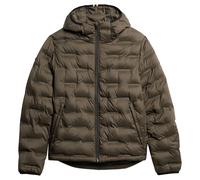 Superdry Quilted Coat Jacket Brown S Men