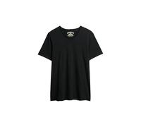 Superdry Raw Edge Slub V Short Sleeve T-Shirt XL Black