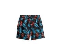 Hawaiian Print 17 Swim Shorts Dark Navy Fire M