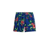 Superdry Recycled Hawaiian Print 17" Swim Shorts - Hibiscus Royal Blue (UK, Alpha, L, Regular, Regular, Hibiscus Royal Blue)
