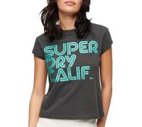 Superdry Retro Glitter Logo Cap Short Sleeve T-shirt