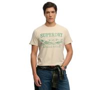 Superdry Retro Outdoor Relaxed Fit Short Sleeve T-shirt Beige M Men