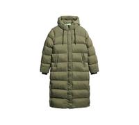 Superdry Ripstop Longline Puffer Jacket, Dusty Olive Green